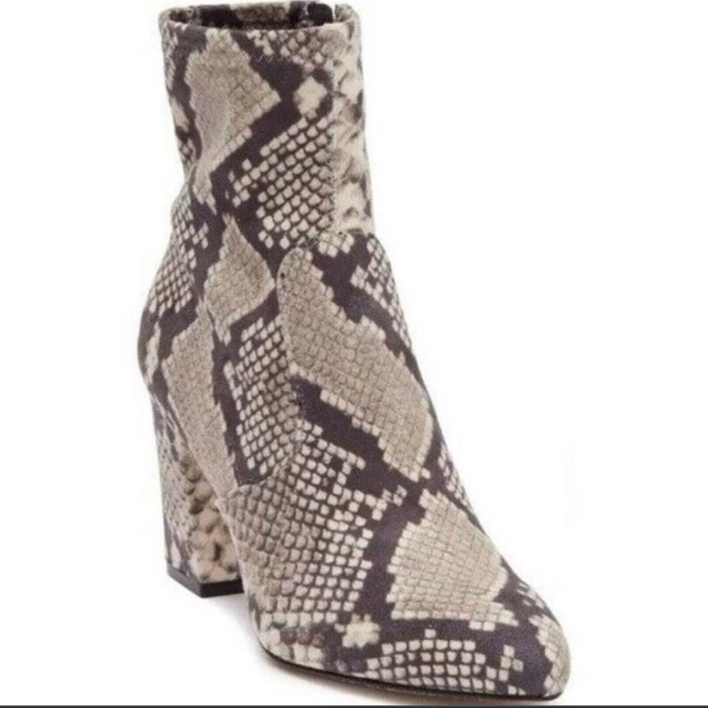 Steve Madden l Glory Faux Suede Snakeskin Booties Size 6 Women’s